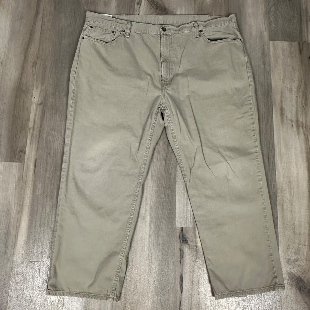 Levis 559 Relaxed Straight Khaki Tan Twill Pants Mens 48x30 Casual Workwear